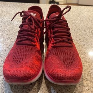 nike free rn flyknit red men’s